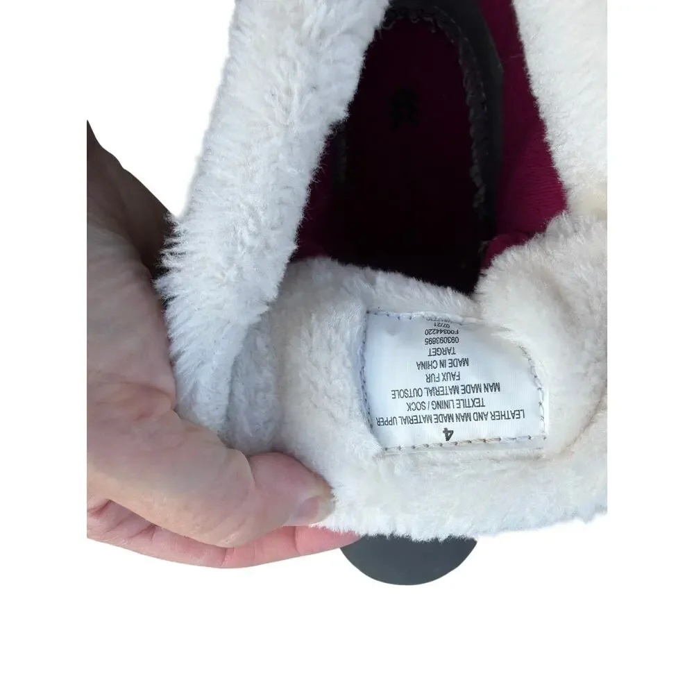 All in Motion Girl's Snow Boots - Gray/Magenta - Size 4 (youth)